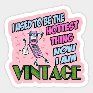 Vintage Flip phone funny Sticker